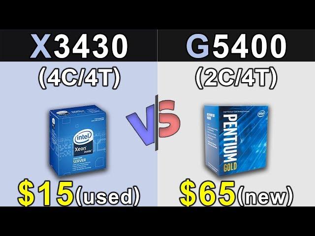 Xeon X3430 (3.8GHz) Vs. Pentium G5400 | GTX 1060 6GB | Which is a Better Value For MONEY...???