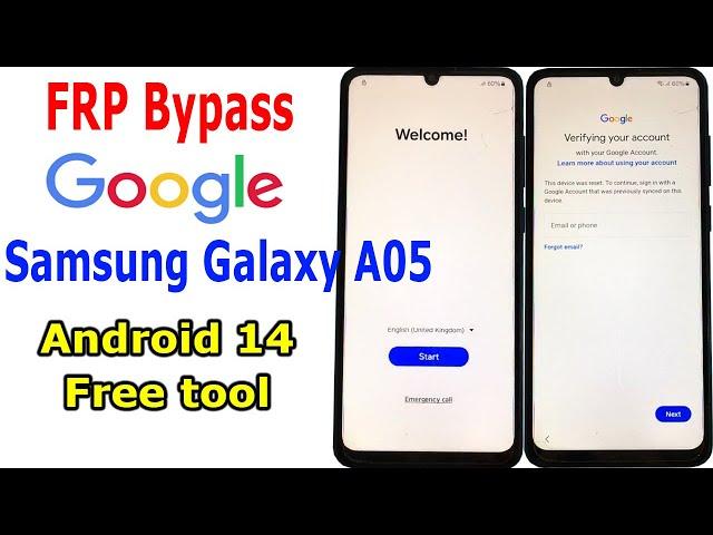 FRP Bypass Google Account Samsung A05 Android 13/14