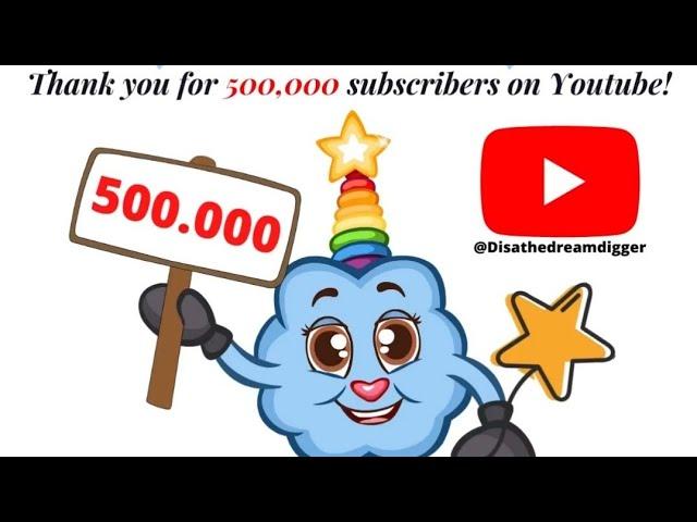 Our Youtube Channel just reached 500.000 subscribers!!  Thank you 