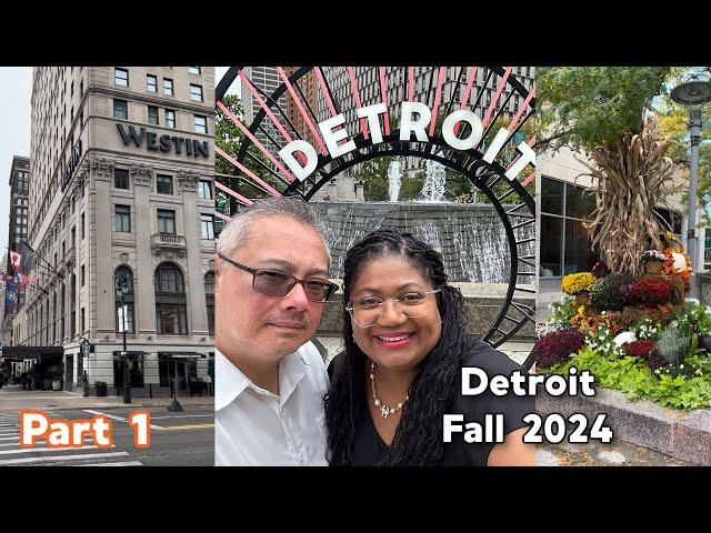 Detroit, Michigan Walking Tour & Travel vlog Fall 2024 #detroit #walkingvideo #travelvlogs Part 1