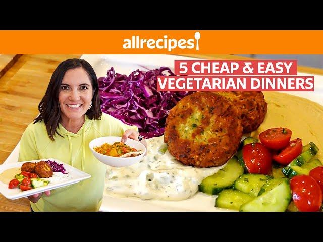 5 Cheap & Easy Vegetarian Dinners - Tacos, Lasagna, Korma, Burger, & Falafel | Allrecipes