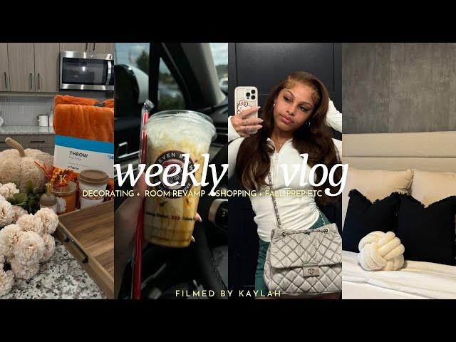  Weekly Vlog: FALL Decorating + Room Revamp + Shopping + Life Update + I’m BACK!!!