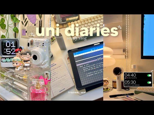 UNI DIARIES | first day of uni, waking up at 4 AM, taking notes, studying & more! ft. Paperlike️