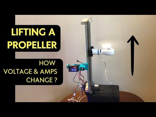 Propeller Lift with Real Time Voltage and Current Measurement