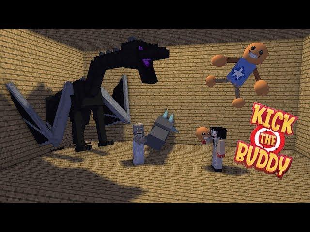 KICK THE BUDDY CHALLENGE - Minecraft Animation