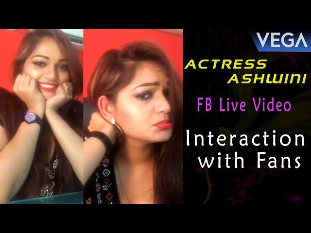 Actress Ashwini Interaction with Fans || FB Live Video || Vega Entertainment