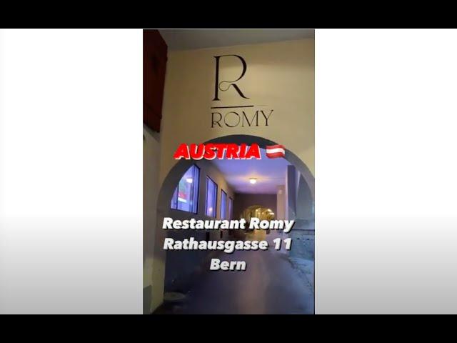 Austria  Restaurant Romy, Rathausgasse 11, Bern