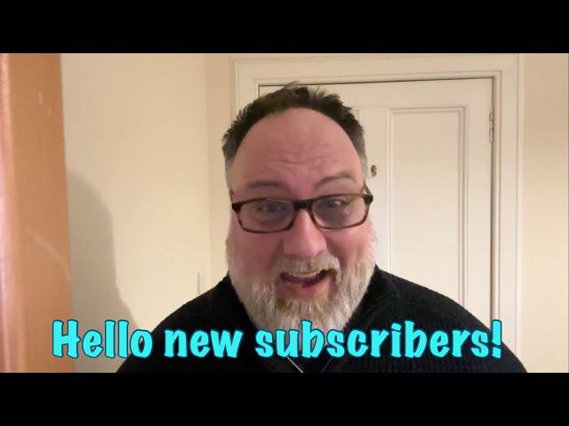 Hello new subscribers!