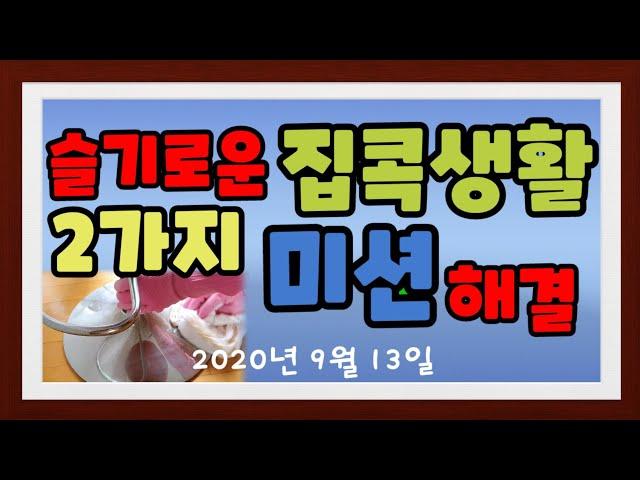 슬기로운 집콕생활하기 2가지 미션 해결하기