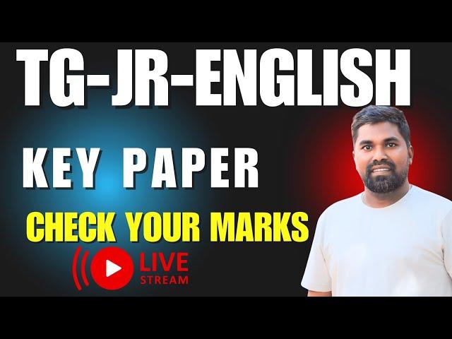 TG First year English Key Paper IPE 2025,TS English 1 Grammar Explaination#Prasadsir