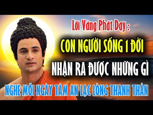 Lời Phật Dạy : Con Người Sống 1 Đời Nhận Ra Được Những Gì - Nghe Mỗi Ngày Tâm An Lạc Lòng Thanh Thản