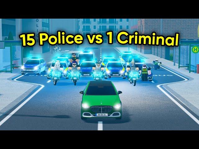 1 CRIMINAL vs 15 POLICE In Emergency Hamburg!