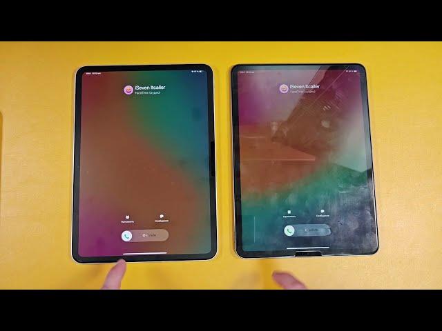 TWO BIG TABLET INCOMING CALL IPAD PRO 11 2018 VS IPAD PRO 11 2024