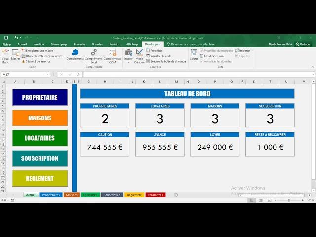 Gestion locative maison #2 - Création de À à Z sur Excel et VBA [Apprendre la programmation VBA]