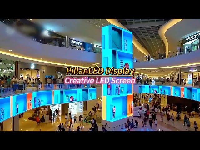 Indoor Column LED Display & Pillar LED Screen【LCF】