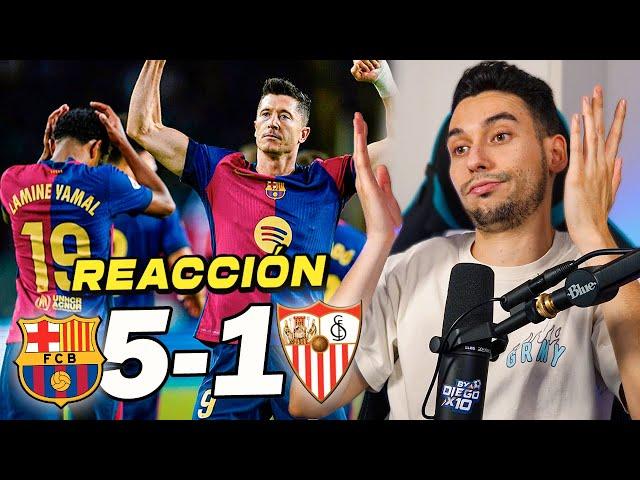 REACCIONES DE UN HINCHA al Barcelona vs Sevilla 5-1 *LANZADOS al CLÁSICO* | ByDiegoX10