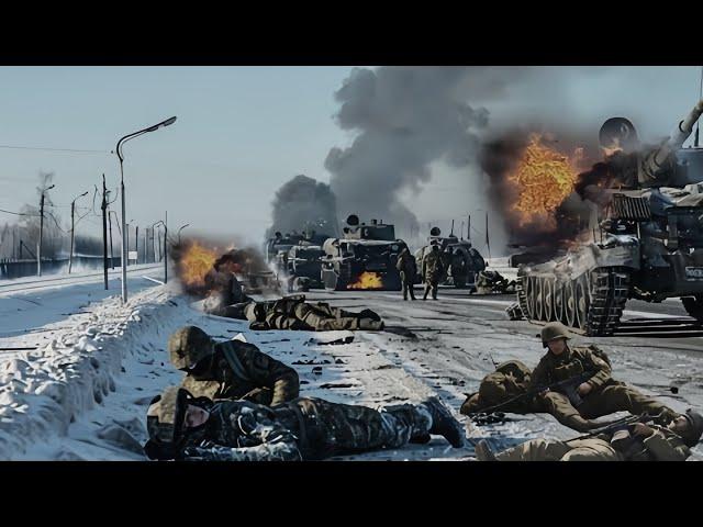 TERRIFYING ambush NEAR MOSCOW! M1A1 ABRAMS Tank Destroys a Row of Russian T-72 Battle Tanks |