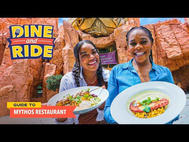 Voted BEST Theme Park Restaurant in The World! Mythos Restaurant | Dine and Ride