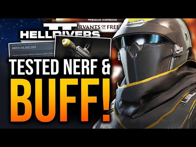 Helldivers 2 - NEW PATCH! Tested NERF & Collab News!