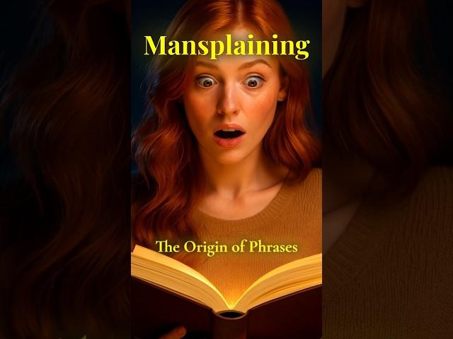 The Origin of Phrases: "Mansplaining" #facts #history #education