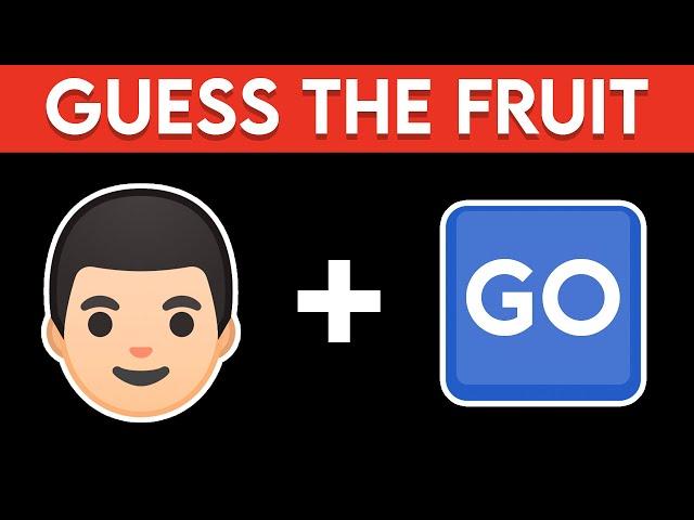 Guess the Fruit by the Emojis  Emoji Quiz