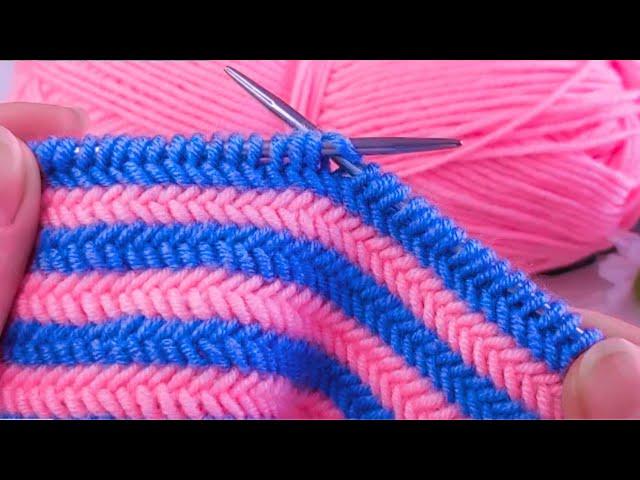 दो फंदे का बुनाई डिजाइन| knitting pattern No-500 for cordigan/scarf/sweater & baby boy & girl