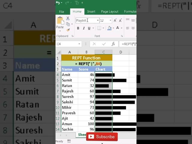 Advance formula in excel #exceltutorial #shorts
