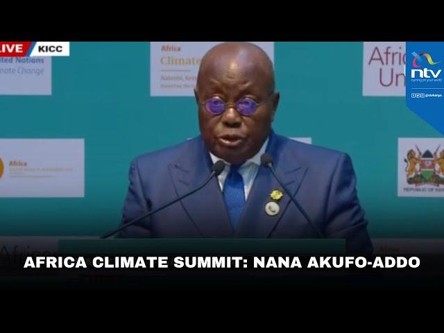 Ghana President Nana Akufo-Addo's speech at Africa Climate Summit