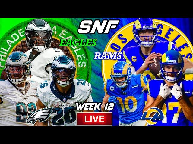  Eagles VS Rams | ULTIMATE Live Stream Reactions | Sunday Night Football | Week 12