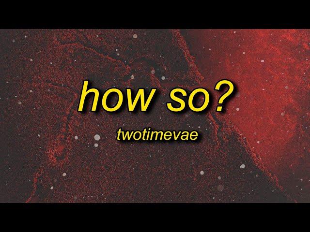 TwoTimeVae - How So (TikTok Version) | how's it so need to let me know (motion cat meme)