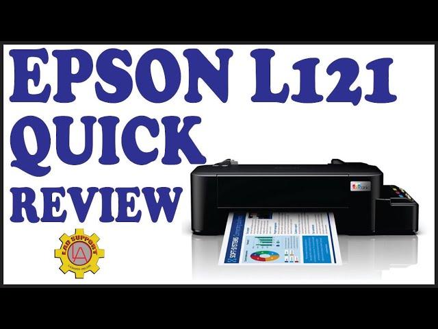 Epson L121 Quick REVIEW ll Pigment Ink ll Lad Support #ladsupport #epson #epsonL121