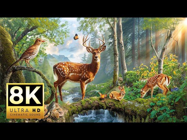 WILD ANIMAL ENCOUNTERS 8K ULTRA HD 120FPS | with Catchy Cinematic Music (color dynamic)