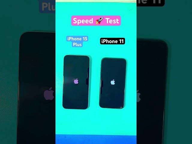 iPhone 15 Plus vs iPhone 11 Speed Test #shorts #viral #iphone