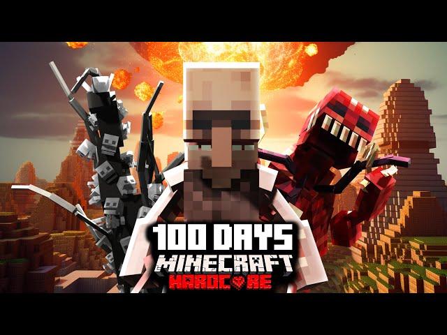 I Survived 100 Days in a Nuclear Parasite Apocalypse in Hardcore Minecraft