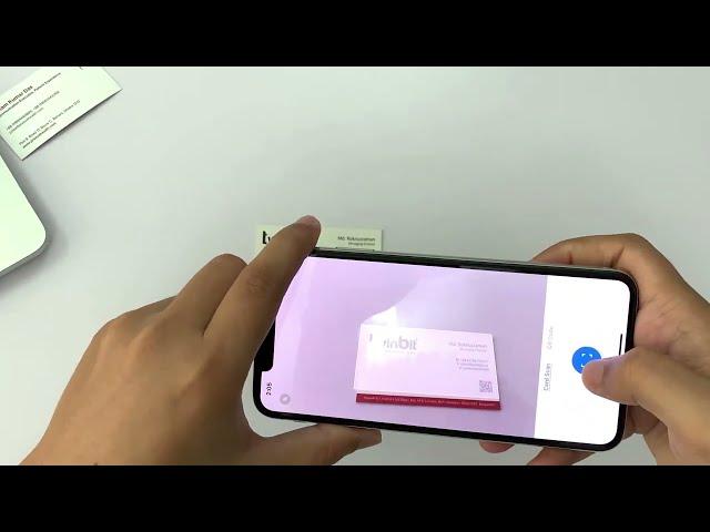 How to scan business cards with iPhone