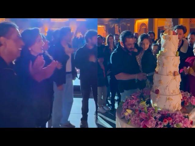 Exclusive Video Of Salman Khan Celebrating His 59th Birthday In Jamnagar With Family & Ambani’s