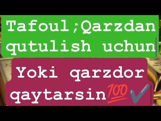 Qarzdan qutulish yoki pulni qaytishiga tafoul super tafoul#sodaga yozib ustiga uksus(yahshi niyat)