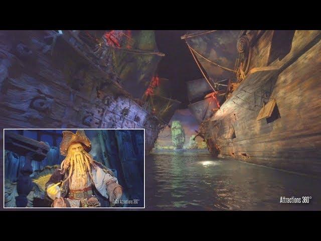 [4K] Immersive Pirates Ride at Shanghai Disneyland - Amazing Ride Technology