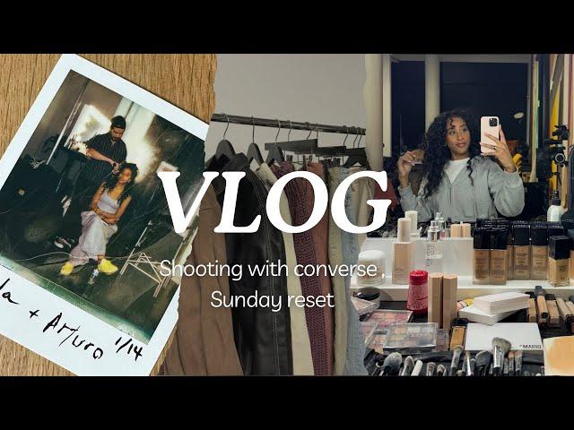 VLOG - Shooting with converse & Sunday Reset