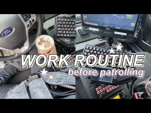 DAY IN THE LIFE OF A POLICE OFFICER | day shift routine before patrol + days off | Stefanie Rose