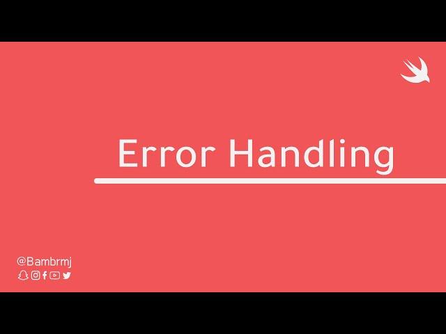 100 - Swift Xcode Error Handling & Throwing Errors | Do, Try, Catch