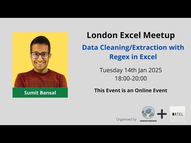 Data Cleaning/Extraction with Regex in Excel | Sumit Bansal