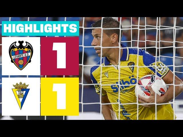 LEVANTE UD 1 - 1 CÁDIZ CF | HIGHLIGHTS LALIGA HYPERMOTION