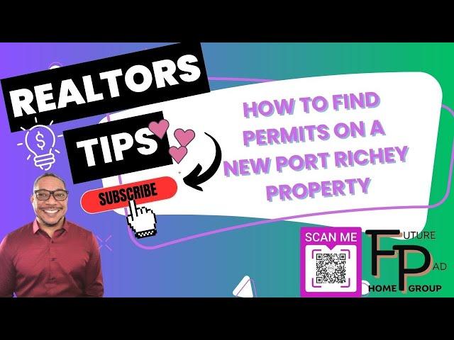 HOW TO FIND PERMITS ON A NEW PORT RICHEY  PROPERTY