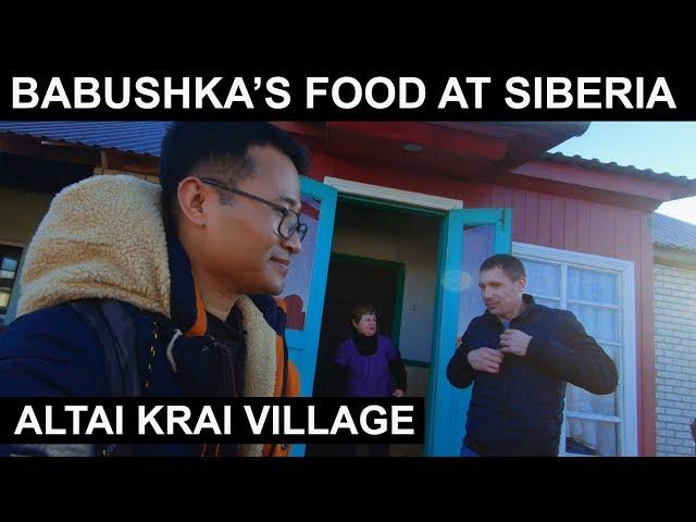 Babushka's food at Altai Krai Village : Siberia Travel Vlog