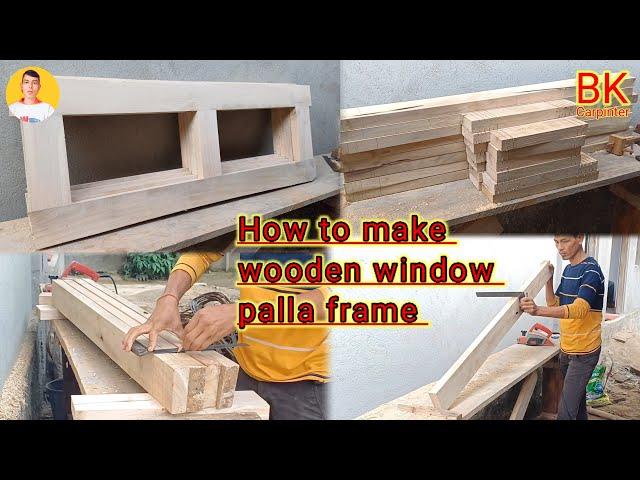 How To Make a Wooden Window Sash Frame || लकड़ी की खिड़की का पल्ला फ्रेम कैसे बनाएं || Bk Carpenter