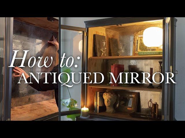 How to: make an antiqued mirror using plexiglass + spray paint