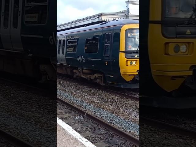 GWR 166221 departs Bridgwater for Taunton. #railway #train #gwr #shorts #viral #diesel