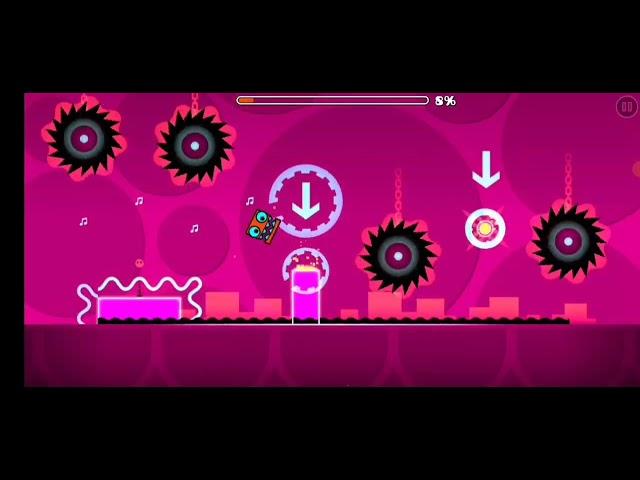 Прохождения уровня Electrodynamix в geometry dash (часть 1)