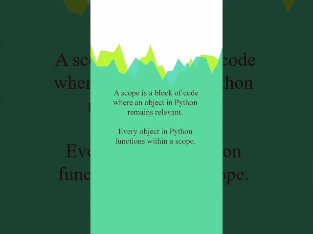 What is scope in python?| #python #pythonprogramming #interview@easycoding619